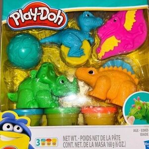 Play-Doh Modeling Compound Dino Tools Playset with 3 Cans & Dinosaur Molds NEW